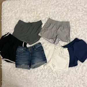 Bundle 6 pairs girls’ shorts- size 10/12